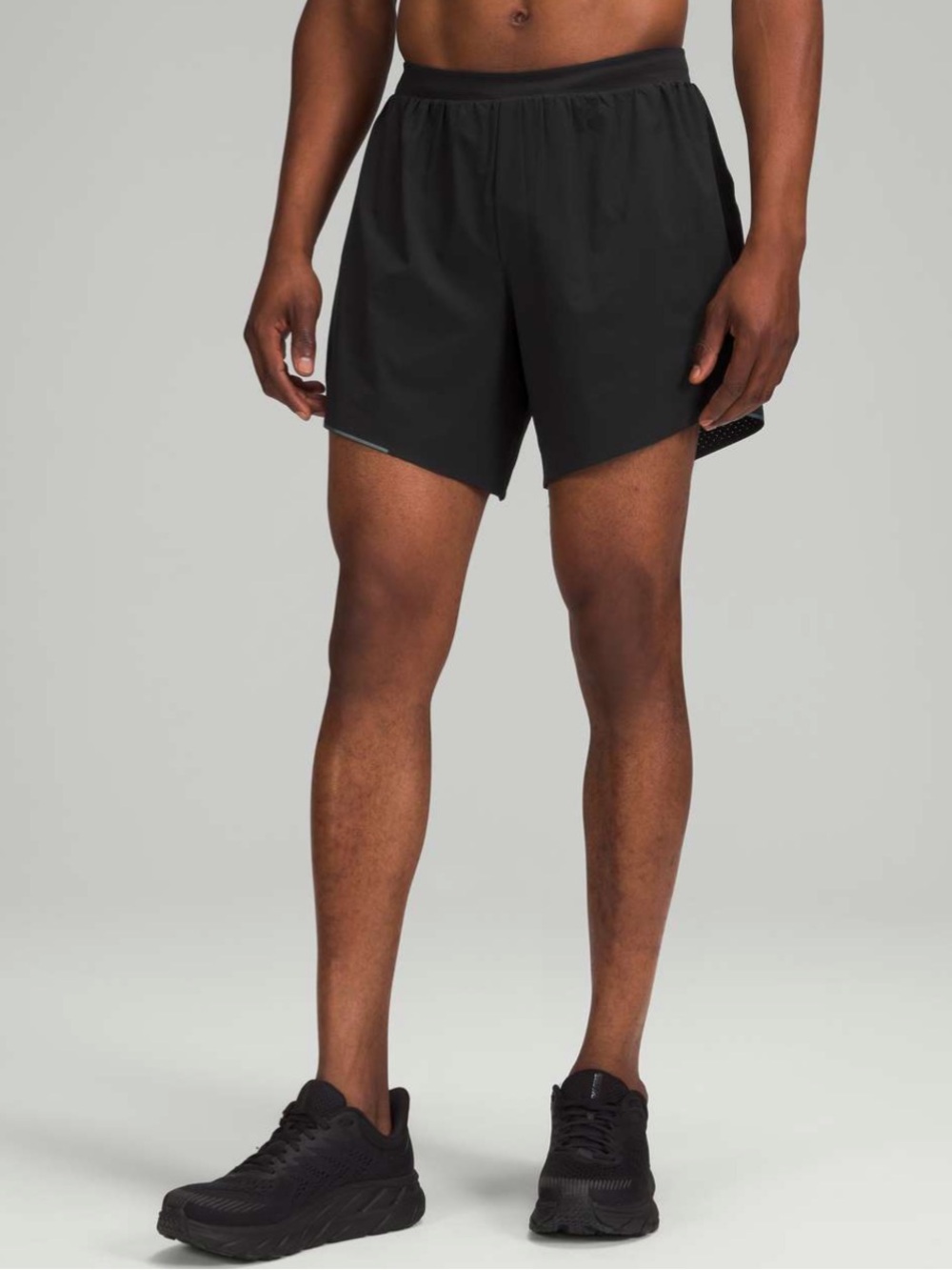 Lululemon outpacer short 6” M black lined out of mind liner mesh swift 2023